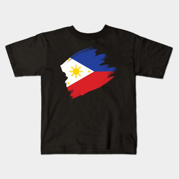 Philippines Flag Filipino Filipina Pinoy Pinay Pride Gifts Kids T-Shirt by aneisha